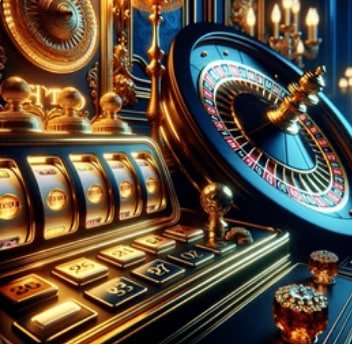 Dealer casino langsung sedang mengatur meja permainan live casino di elitjp